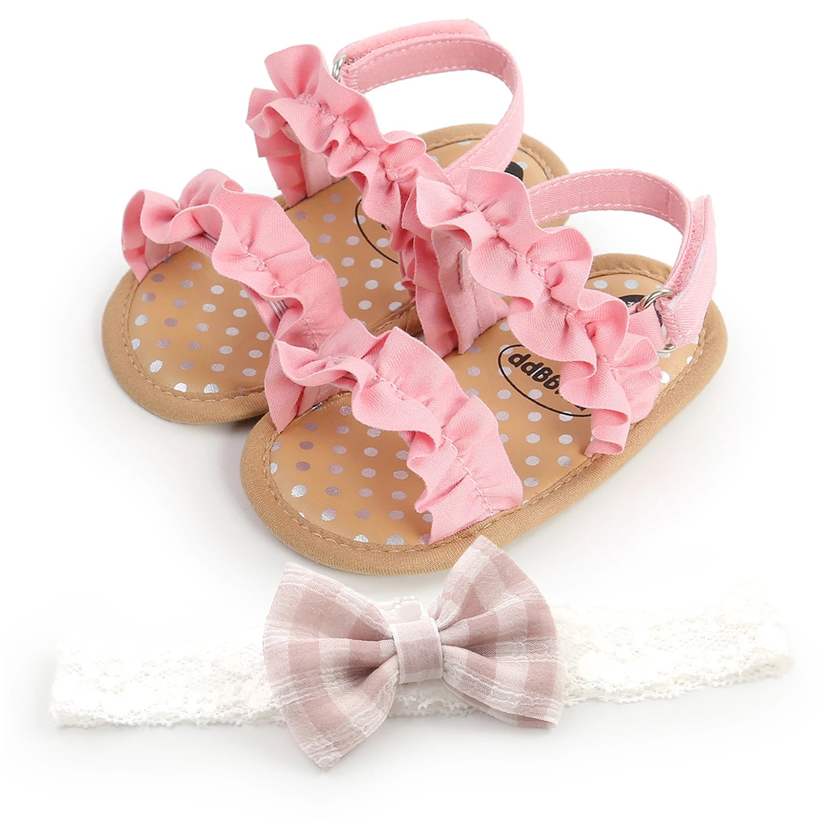 Fashion Newborn Infant Baby Girls Sandals Cute Summer Soft Sole Flat Princess Shoes Infant Non-Slip First Walkers